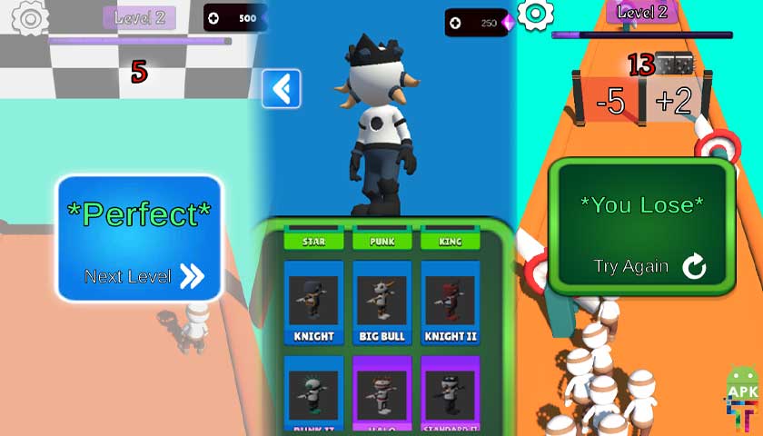 Play Crowd Runner 3D math Game